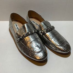 Karl Lagerfield Moyen Metallic Loafers Size 8